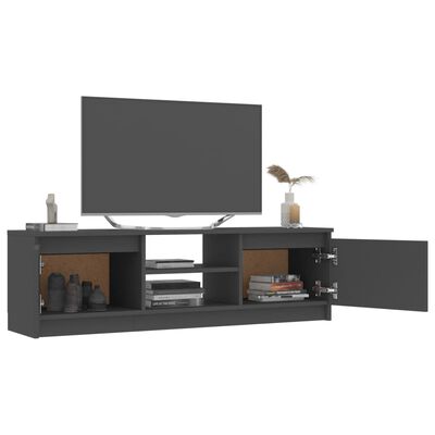 vidaXL Televizoriaus spintelė, pilka, 120x30x35,5cm, apdirbta mediena