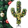 vidaXL Kalėdinis kaktusas su stovu/LED, žalias, 180cm, PVC