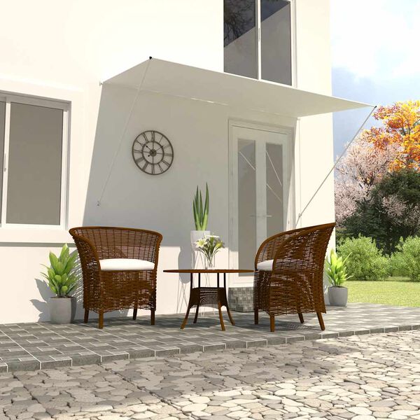 vidaXL I&scaron;traukiama markizė, kreminės spalvos, 250x150 cm