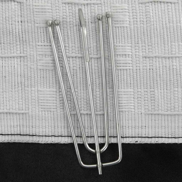 vidaXL Naktinės užuolaidos su kabliukais, juodos spalvos, 290x245cm