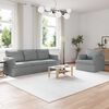 vidaXL Sofa 2 pcs &Scaron;viesiai pilka 144 x 80 x 85 cm audinys