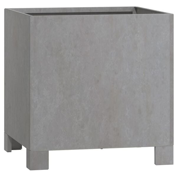 vidaXL Lovelis su kojelėmis, rūdžių, 30x30x30cm, Corten plienas