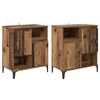 vidaXL &Scaron;oninės lentynos 2 pcs Senovinis medis 60 x 35 x 70 cm
