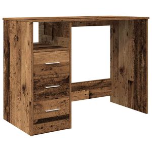 vidaXL Ra&scaron;omasis stalas Old Wood 102x50x76 cm Inžinierinė mediena