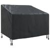 vidaXL Sodo kėdės dangtis Juoda 96 x 79 x 74 cm 210D Oksfordo audinys