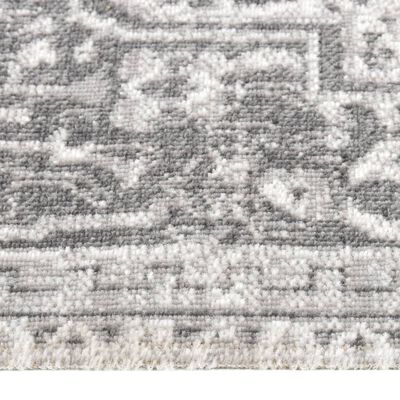 vidaXL Lauko kilimas, šviesiai pilkas, 80x150cm, plokščio pynimo