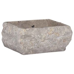 vidaXL Praustuvas, pilkos spalvos, 30x30x13cm, marmuras
