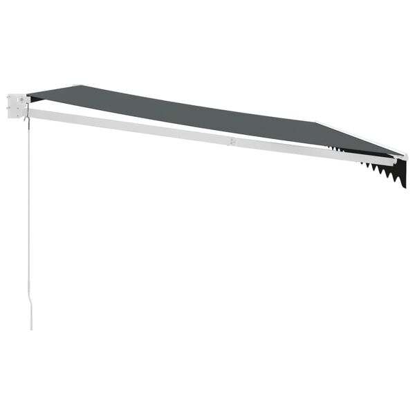 vidaXL Ištraukiama markizė, antracito, 4,5x3m, audinys ir aliuminis