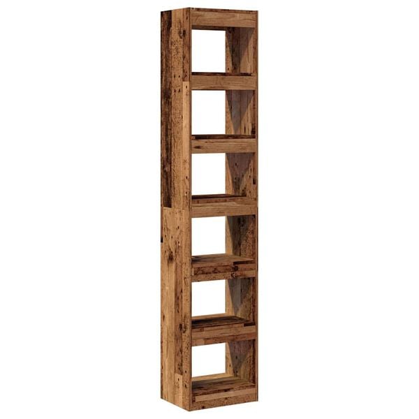 vidaXL knygų spinta/kambario pertvara Old Wood 40x30x198 cm