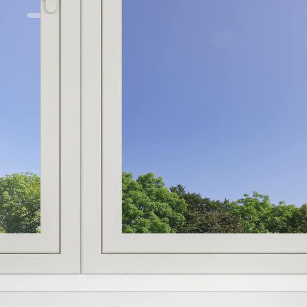 vidaXL Statinė atspindinti saulės langų plėvelė Sidabro 90 x 1000 cm