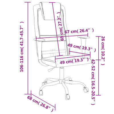 vidaXL Biuro kėdė, balta, tinklinis audinys ir dirbtinė oda