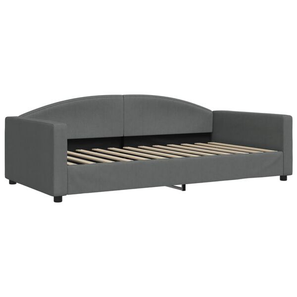 vidaXL Sofa, tamsiai pilkos spalvos, 100x200cm, audinys