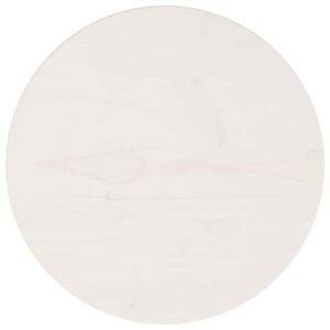 vidaXL Stalvir&scaron;is, baltas, skersmuo 30x2,5cm, pu&scaron;ies medienos masyvas