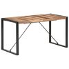 vidaXL Valgomojo stalas, 140x70x75cm, medienos masyvas