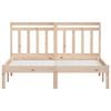 vidaXL Lovos rėmas, 120x200cm, pušies medienos masyvas