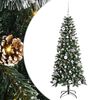 vidaXL Dirbtinė Kalėdų eglutė Žalia 150 cm PVC, plastikas ir plienas
