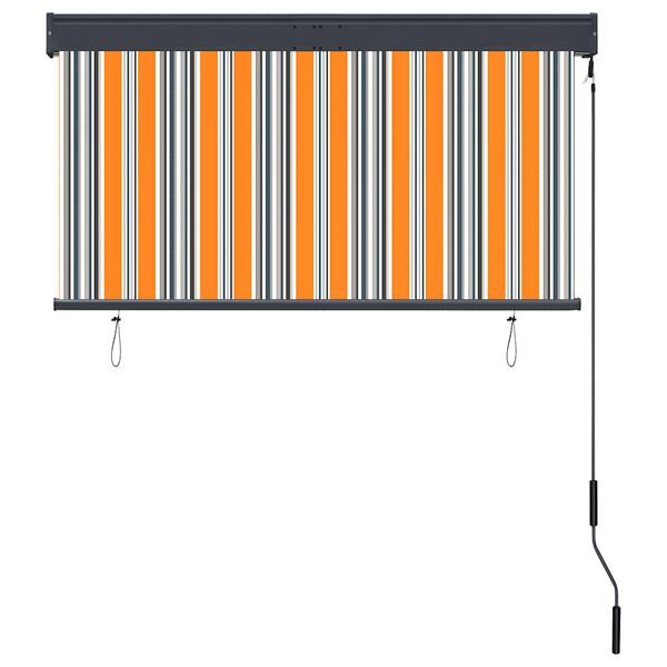 vidaXL Lauko roletas, geltonos ir mėlynos spalvų, 120x250cm