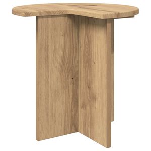 vidaXL &Scaron;oninis stalas Artisano ąžuolo &Oslash; 39 x 38 cm Apdirbta mediena