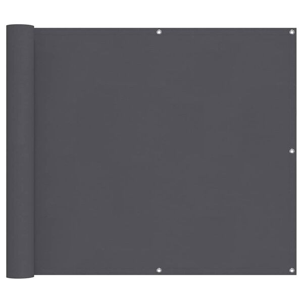 vidaXL Balkono pertvara, antracito, 90x800cm, 100% poliesteris