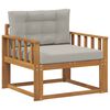 vidaXL Lauko Vidurinis Sofa Natūrali