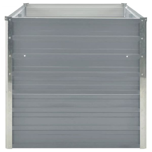 vidaXL Auk&scaron;tas lovelis augalams, 160x80x77cm, cink. plienas, pilkas