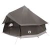 vidaXL Tipi palapinė su stogu Ruda Pilka 400 x 400 x 250 cm