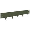 vidaXL Vejo kra&scaron;tas 10 pcs 100 x 20 cm Plienas Alyvuogių žalia