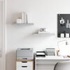 vidaXL Pakabinamos sieninės lentynos, 2vnt., pilkos, 50x23x3,8cm, MDF