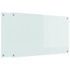 vidaXL Virtuvės užpakalinė plokštė Balta 100 x 60 cm grūdintas stiklas