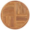vidaXL Stalvir&scaron;is, 90cm, tikmedžio medienos masyvas, apskritas, 2,5cm