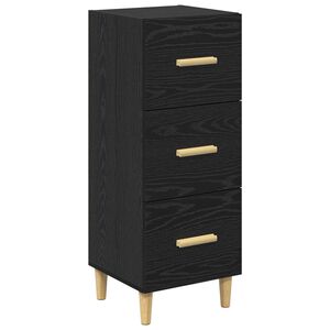 vidaXL Kabalas juoda ąžuolo 34.5 x 34 x 90 cm Apdirbta mediena