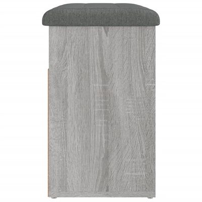 vidaXL Batų suoliukas, pilkas ąžuolo, 62x32x50cm, apdirbta mediena