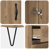 vidaXL Auk&scaron;tas spintelė su stalčių 2 pcs Amatininkų ąžuolas