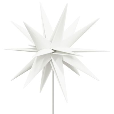 vidaXL Kalėdiniai šviestuvai su smaigais/LED, 3vnt., balti, 35cm