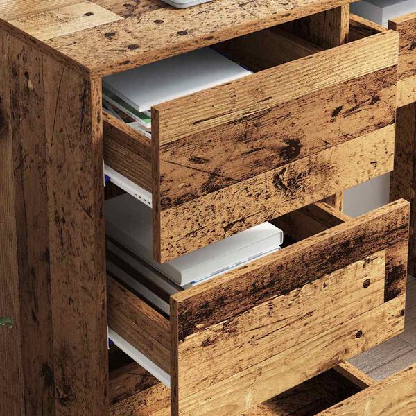 vidaXL Stalas Senovinis medis 90 x 37.5 x 75 cm Apdirbta mediena