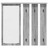 vidaXL Prikabinamas paltas Pilka sonoma ąžuolo 84 x 10 x 80 cm