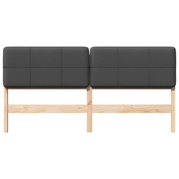 vidaXL Apmu&scaron;ta lovos galvūgalis Ruda ir tamsiai pilka 180 cm