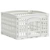 vidaXL 4 panelių &scaron;unų žaidimų buferis Balta 63 x 63 x 40 cm Plastmasė