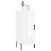 vidaXL &Scaron;oninė spintelė, balta, 34,5x34x90cm, apdirbta mediena, blizgi