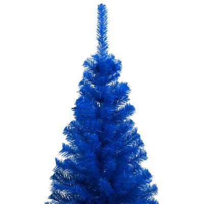 vidaXL Dirbtinė Kalėdų eglutė su žaisliukais, mėlyna, 240cm, PVC