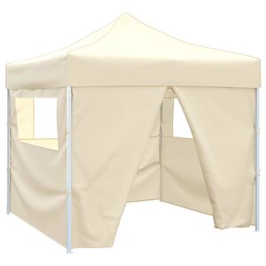 vidaXL &Scaron;ventės palapinė Kreminė 291 x 291 x 315 cm Oksfordo audinys