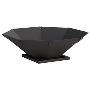 vidaXL Laužavietė Juoda 50 x 50 x 15,5 cm Plienas