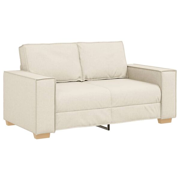 vidaXL Dvivietė sofa, lininė, 120 cm