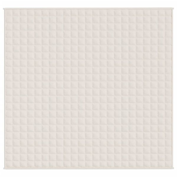 vidaXL Sunki antklodė, &scaron;viesi kreminė, 220x240cm, audinys, 11kg