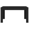 vidaXL Valgomojo stalas, juodos spalvos, 140x74,5x76cm, MDP