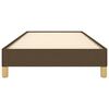 vidaXL Lovos rėmas be čiužinio, tamsiai rudas, 90x200cm, audinys
