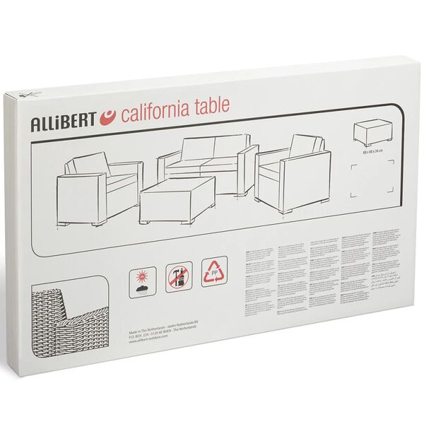 Keter Lauko stalas California, grafito spalvos, 197421