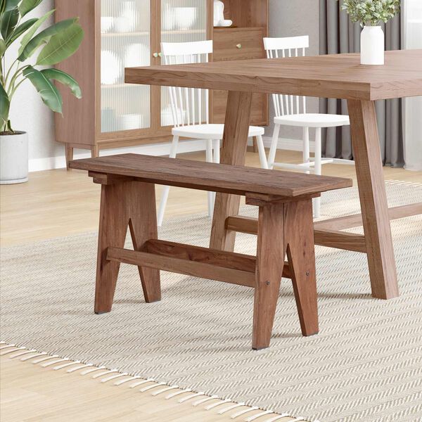 vidaXL suoliukas Natūrali 100 x 30 x 50 cm Perdirbtos medienos masyvas