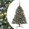 vidaXL Dirbtinė Kalėdų eglutė Žalia 150 cm PVC, plastikas ir plienas