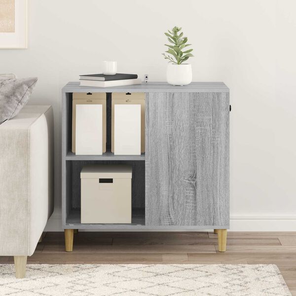 vidaXL Katės namelis Pilkas Sonoma 72 x 42.5 x 70 cm Apdirbta mediena